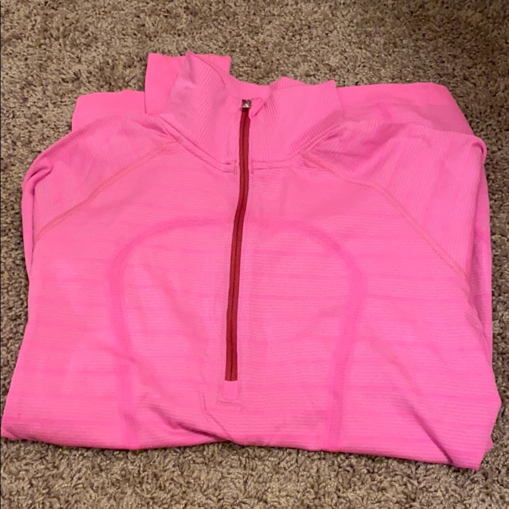 LuluLemon Jogging Halfzip - Bright Pink